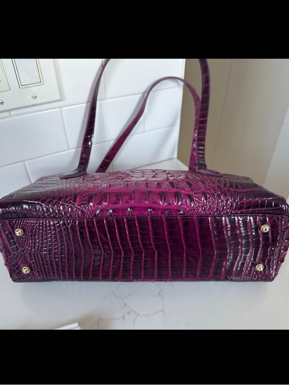 Brahmin Tonya sugar plum Melbourne leather - Picture 5 of 7